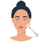 Gua Sha + Roller quartz rose